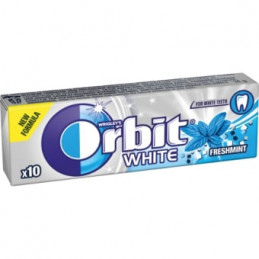 Kramtomoji guma Orbit White fresh Mint, 14g