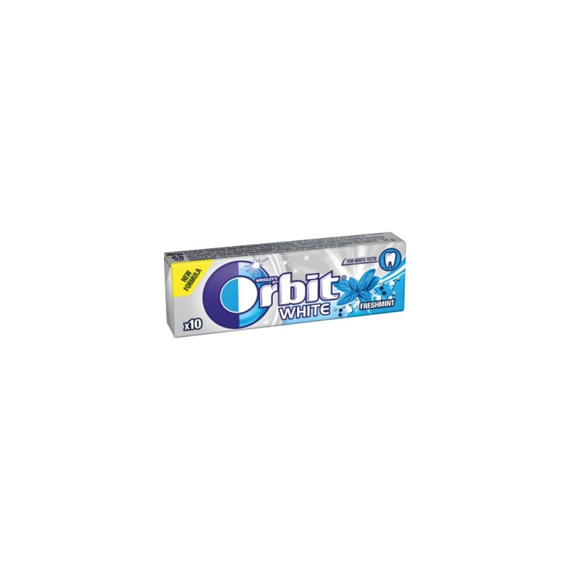 Kramtomoji guma Orbit White fresh Mint, 14g