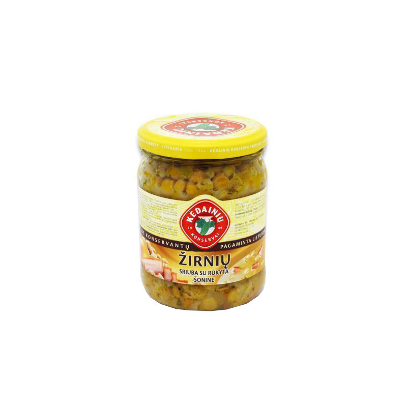 Žirnių sriuba su rūkyta šonine 480g Kėdainių