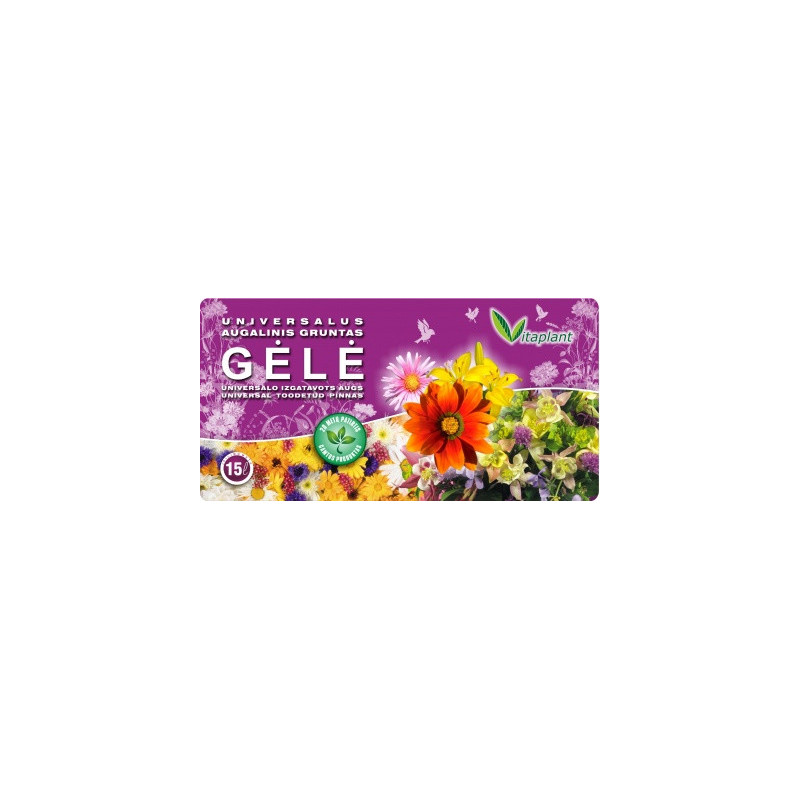 Augalinis gruntas GĖLĖ  15L