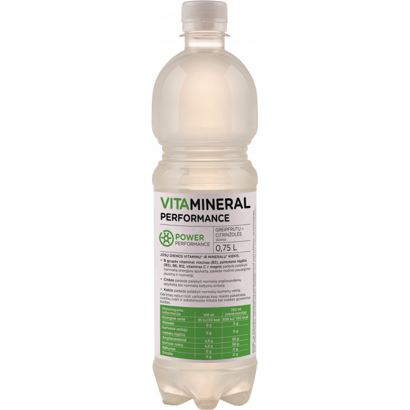 Gėrimas VitaMineral 750 ml Performance power