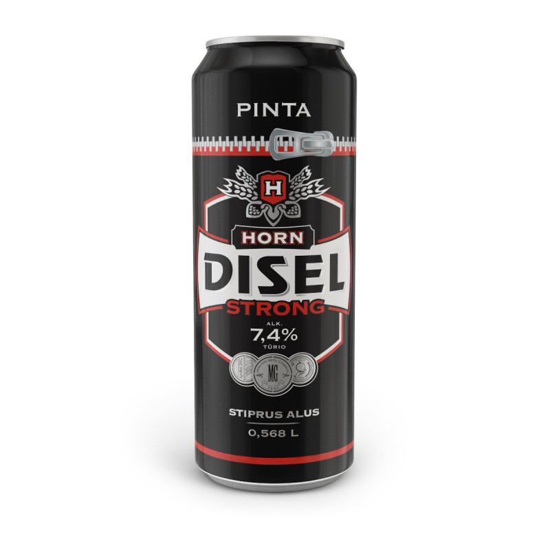 Alus HORN Disel STRONG (7.4%), 568 ml