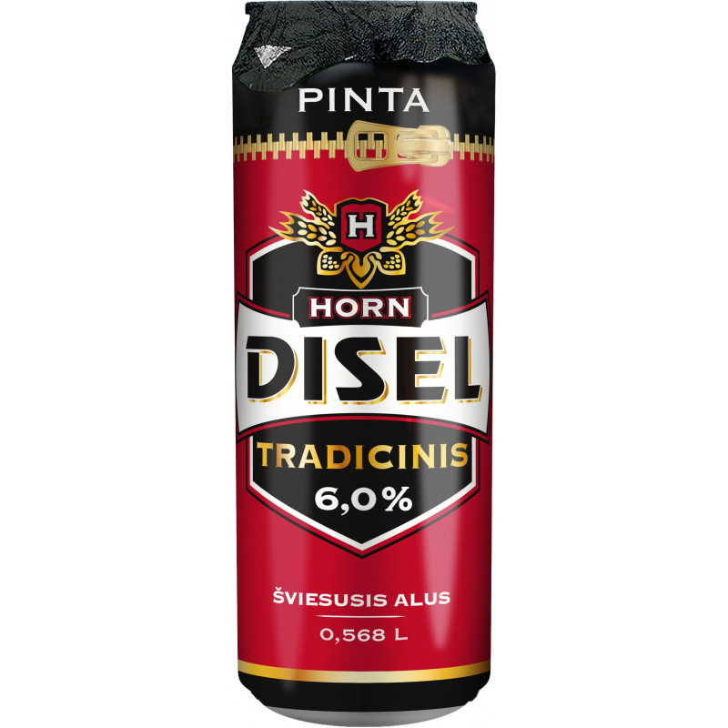 Alus HORN DISEL Tradicinis (6%), 568 ml