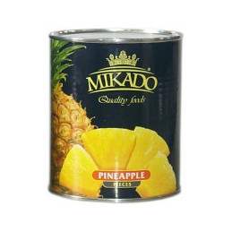 Ananasų gabaliukai MIKADO 820g/490g