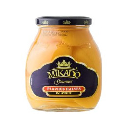 Persikų puselės Mikado ,sirupe,560g/330g
