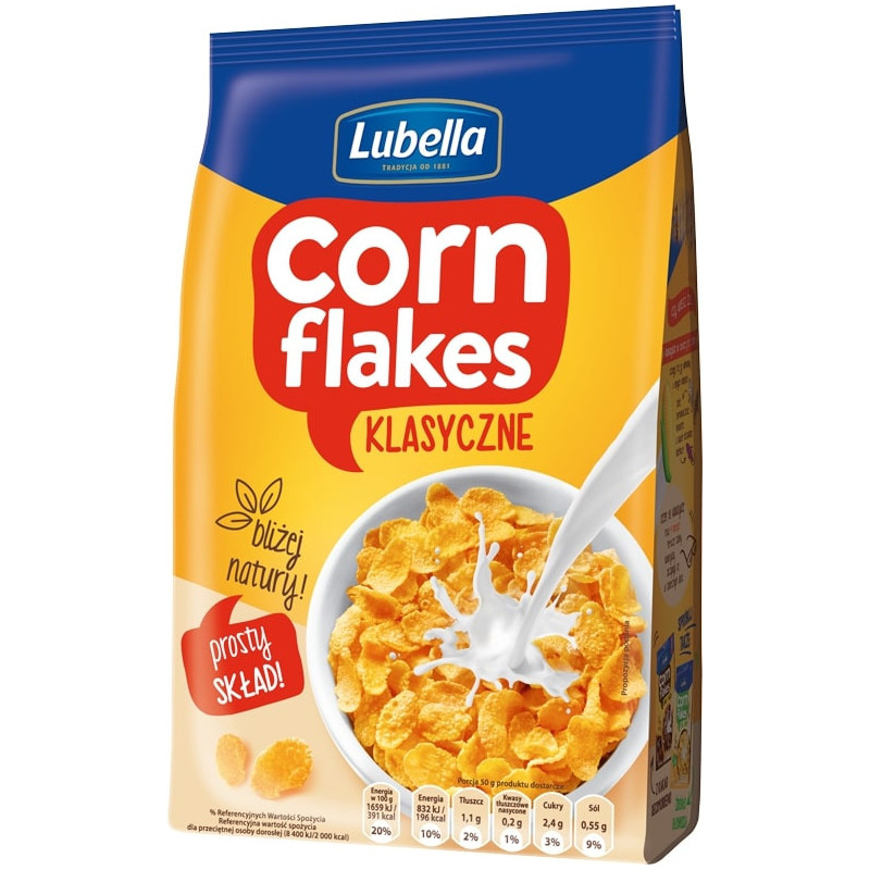 Kukurūzų dribsniai klasikiniai  Lubella  500g
