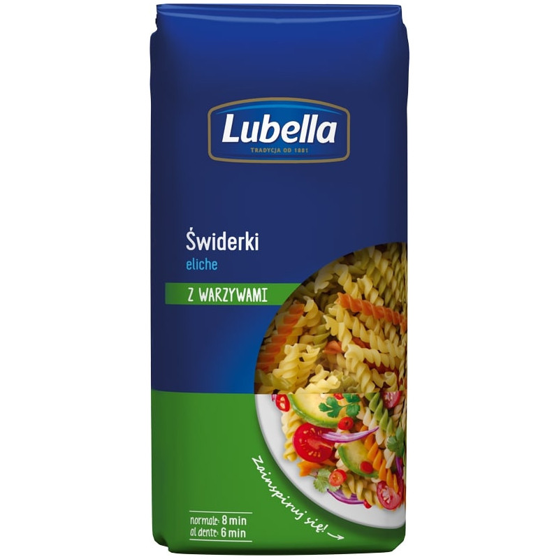 Makaronai LUBELLA Spiralės 400g