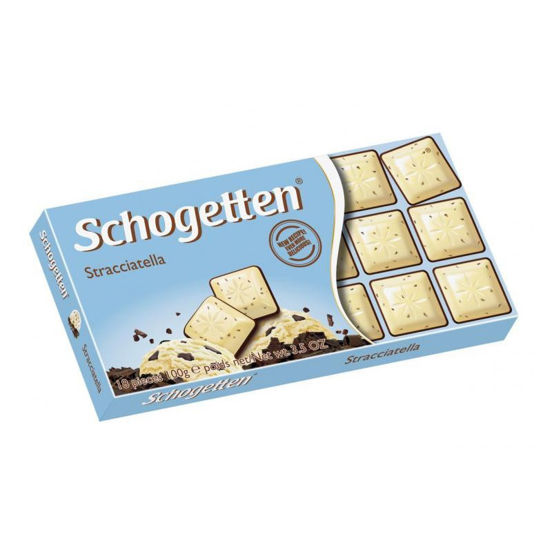 Šokolado gabaliukai Schogetten Stracciatella, 100g