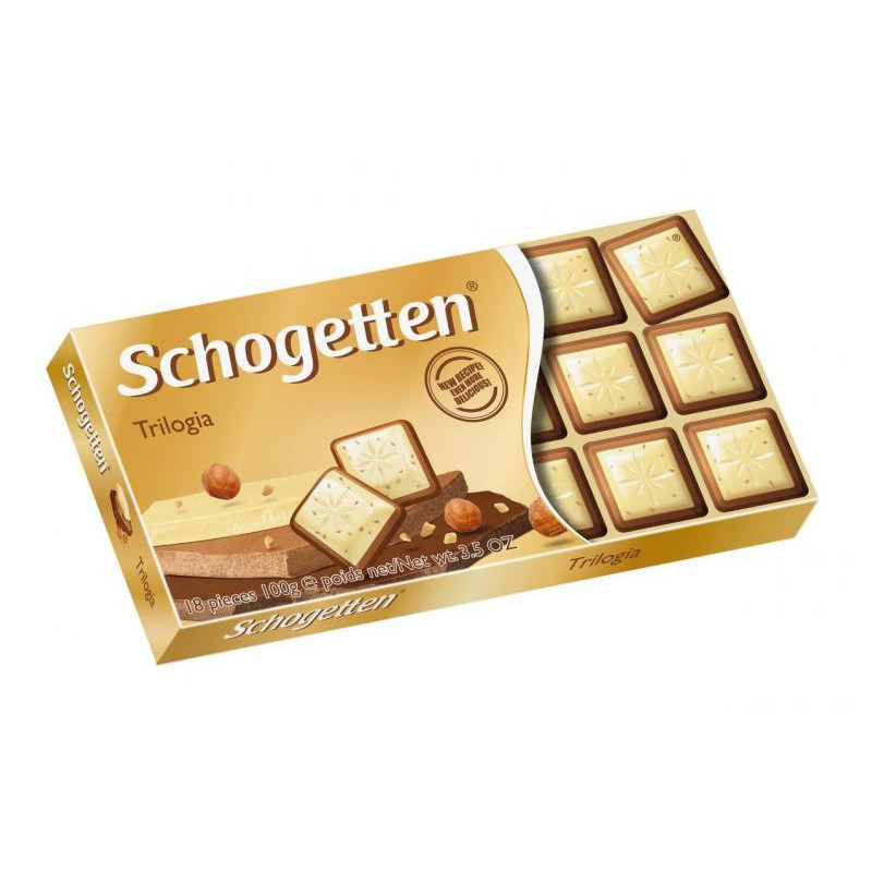 Šokolado gabaliukai Schogetten Trilogia, 100g