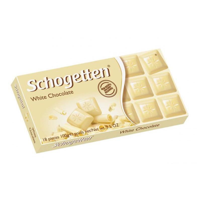 Baltas šokoladas gabaliukais SCHOGETTEN, 100g