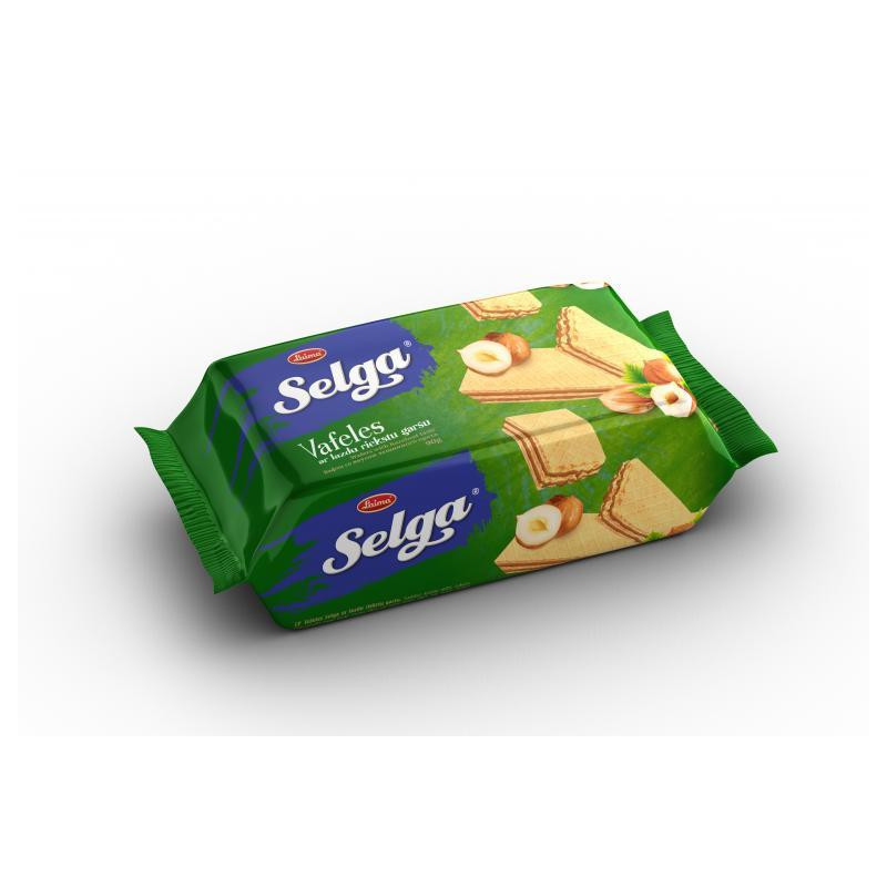 Vafliai Selga riešutų skonio 90g