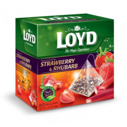 Arbata vaisinė  Loyd  braškių - rabarbarų, 40g
