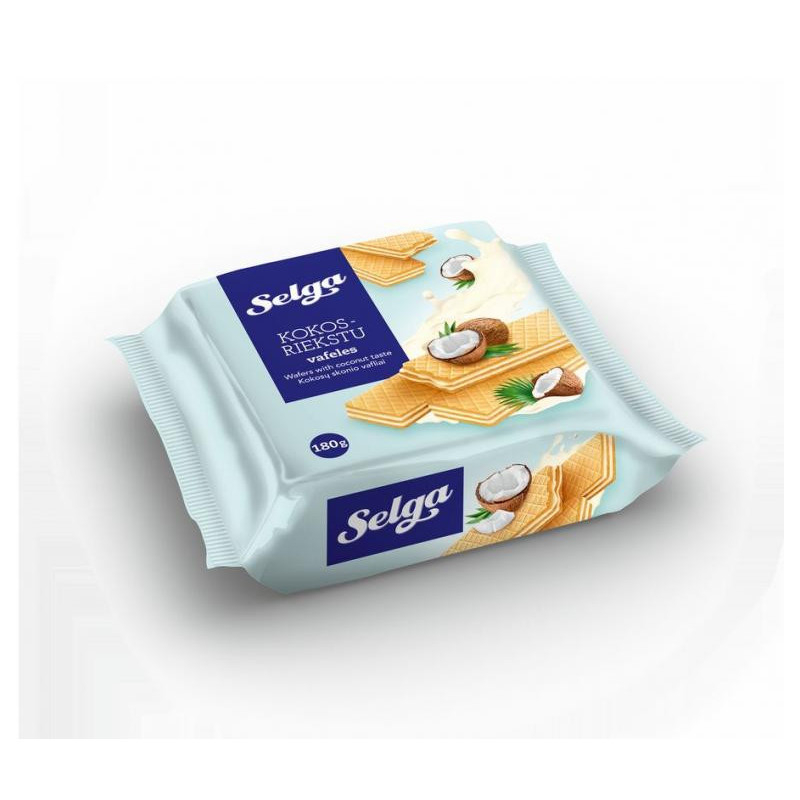 Vafliai  Selga  kokosų skonio, 180g