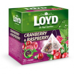 Arbata Loyd  spanguolių - aviečiečių skonio, 40g