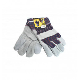 Tekstilinės darbo pirštinės su versta oda 10411
