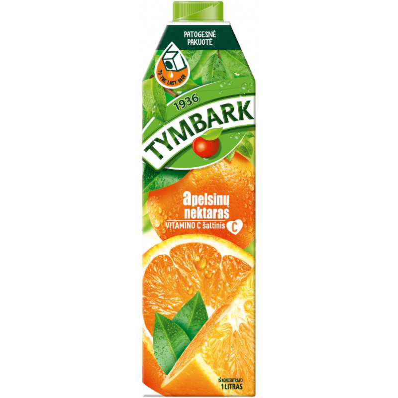 Nektaras apelsinų  Tymbark  50%, 1l