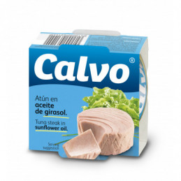 Tunas saulėgrąžų aliejuje Calvo 104g/160