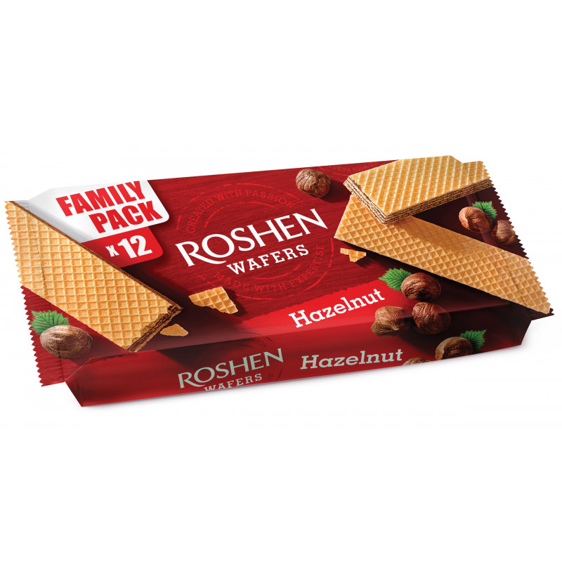 Vafliai  Roshen wafers  Hazelnut  216g