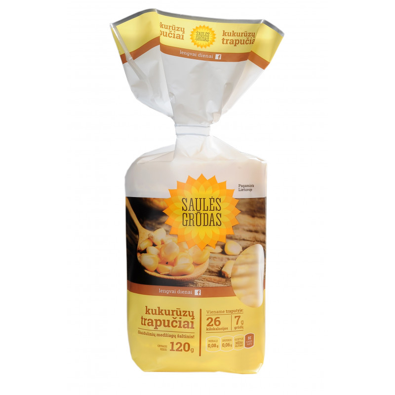 Kukurūzų trapučiai Saulės grūdas 120g