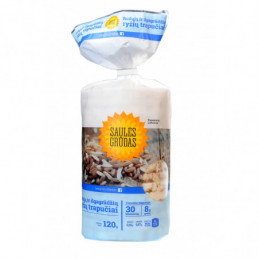 Rudųjų ir ilgagrūdžių ryžių trapučiai Saulės grūdas 120g