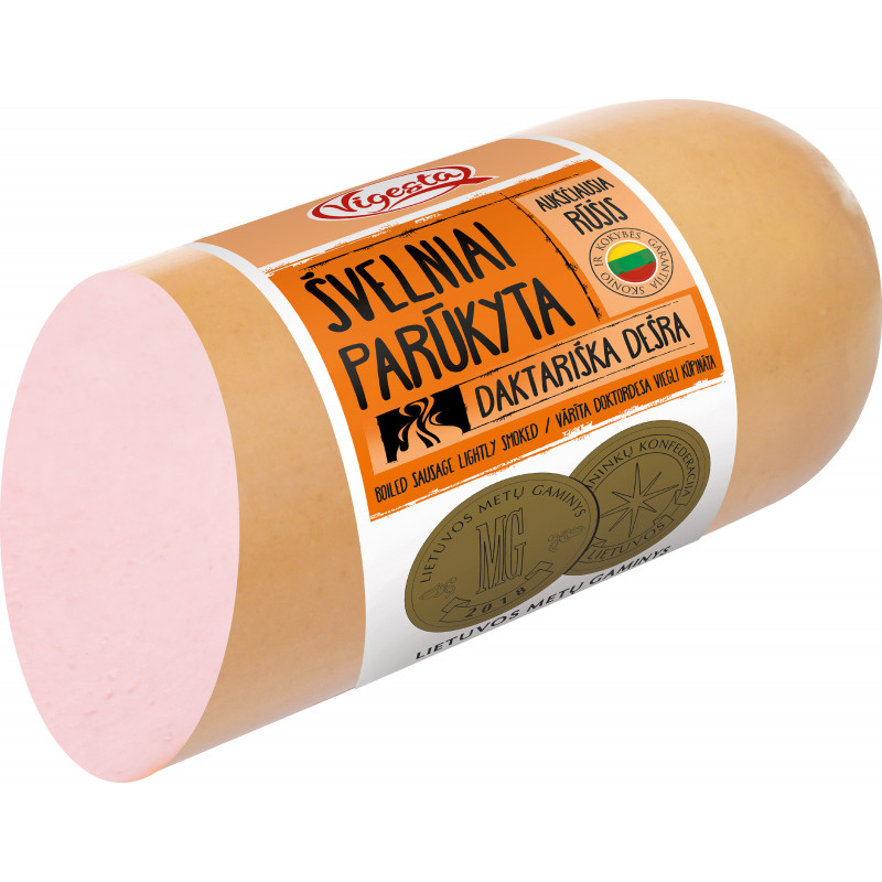 Švelniai parūkyta DAKTARIŠKA dešra, a.r., 550g