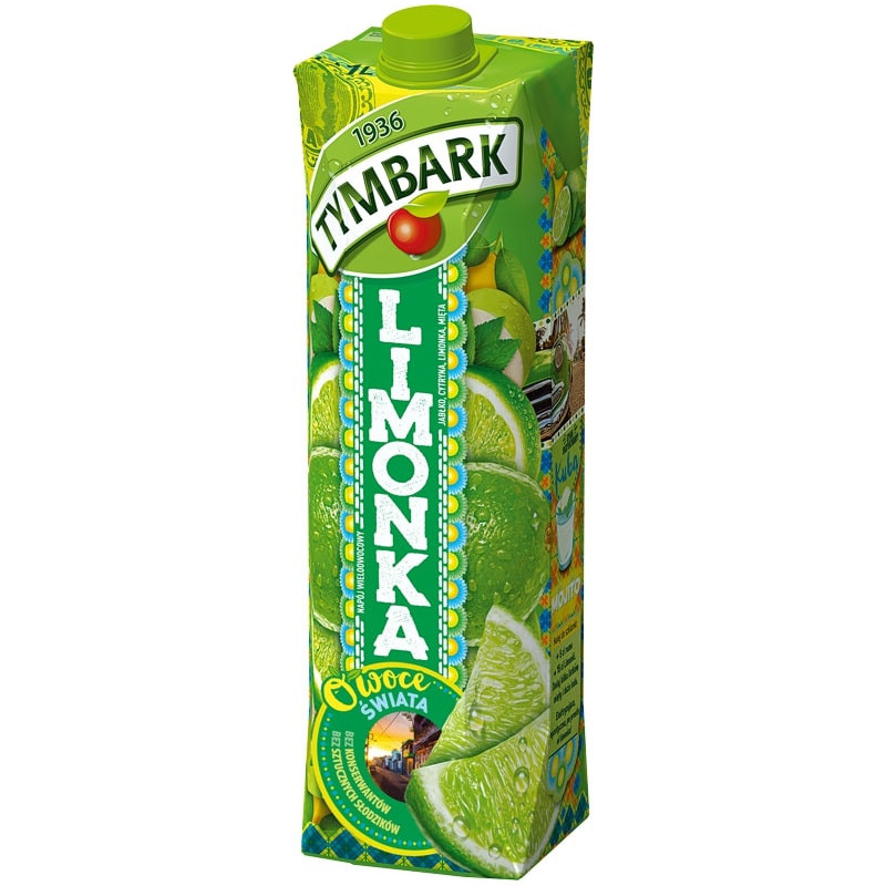 Įvairių vaisių gėrimas Tymbark Limonka,  1l
