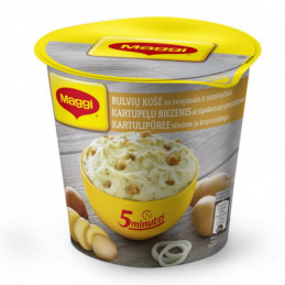 Maggi bulvių košė su svogūnais ir skrebučiais 59g