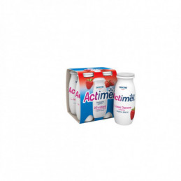 ACTIMEL braškių skonio jogurtinis gėrimas 1,5% rieb., 4x100g