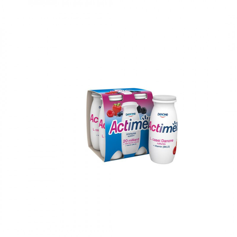 ACTIMEL miško uogų skonio jogurtinis gėrimas 1,5% rieb., 4x100g