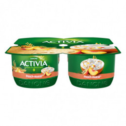 Jogurtas  ACTIVIA su persikais 4x120g