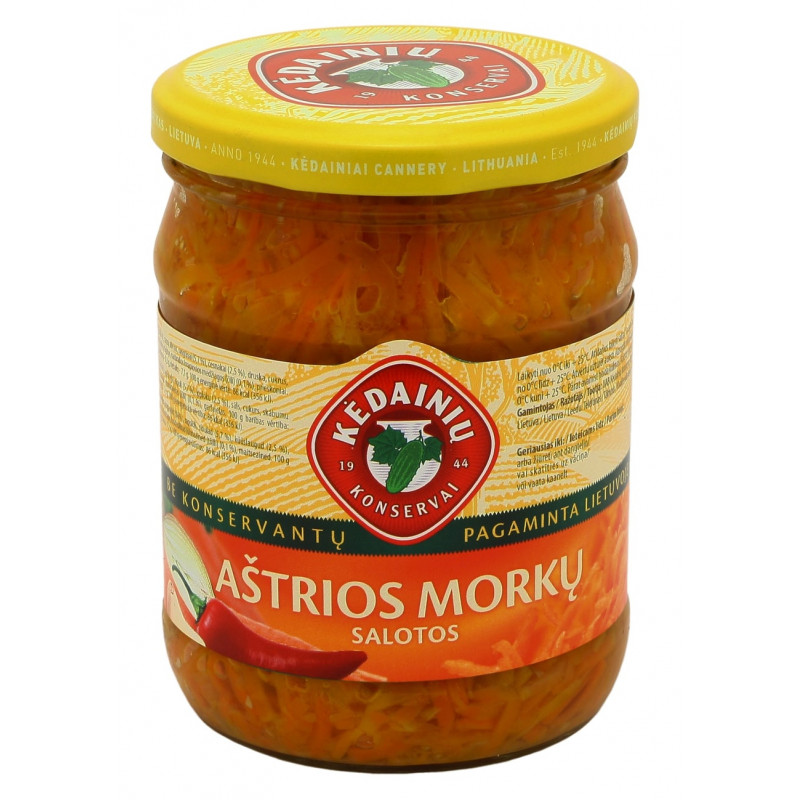 Korėjietiškos morkos 0.5l Kėdainių kons.