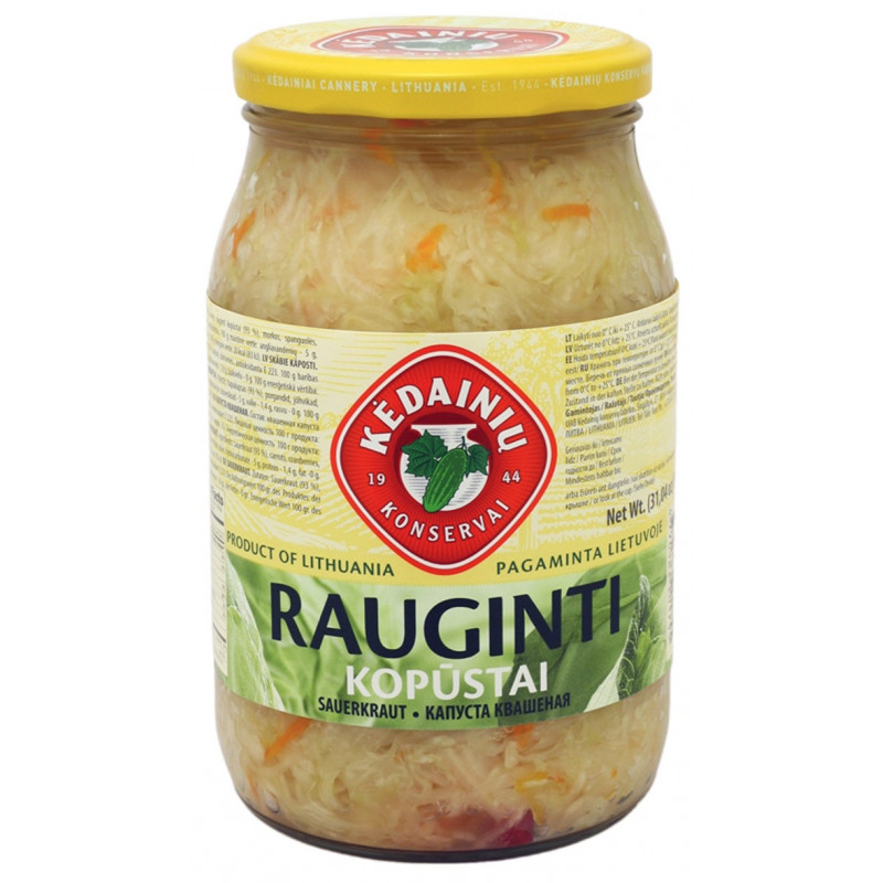 Rauginti kopūstai 880g, Kėdainių konservai