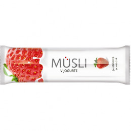 Javainis su braškėmis ir jogurtiniu glaistu 30g