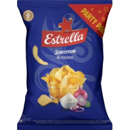 Traškučiai ''Estrella''grietinės ir svogūnų skonio 180g