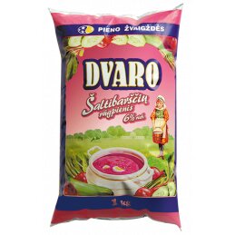DVARO šaltibarščių rūgpienis 1kg, 6% riebumo
