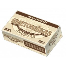 Raugintos grietinėlės SMETONIŠKAS sviestas 82% rieb., 200g