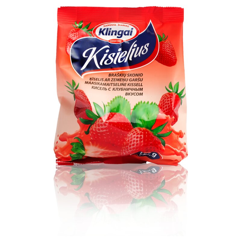 Kisielius braškių 250g/Klingai
