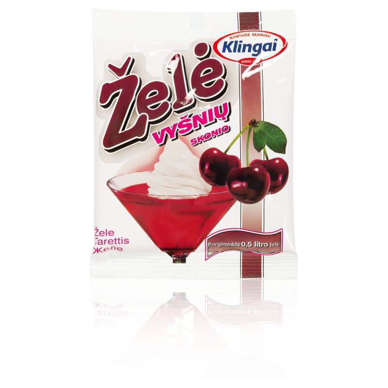 Želė vyšnių 80g Klingai