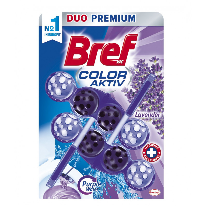 WC valiklis-gaiviklis Bref   Purple Lavender 2x50g