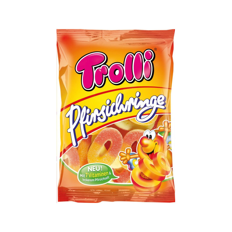 Guminukai Trolli persikų žiedai 200g