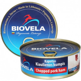 Konservuotas Kiaulienos kumpis kapotas 240g