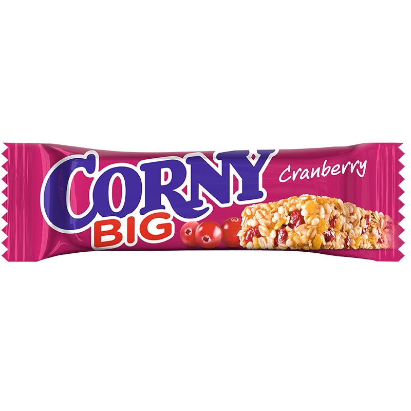 Batonėlis CORNY Big su spanguolėmis 50g