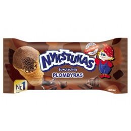 Ledai Nykštukas  130ml/72g šokoladinis plombyras