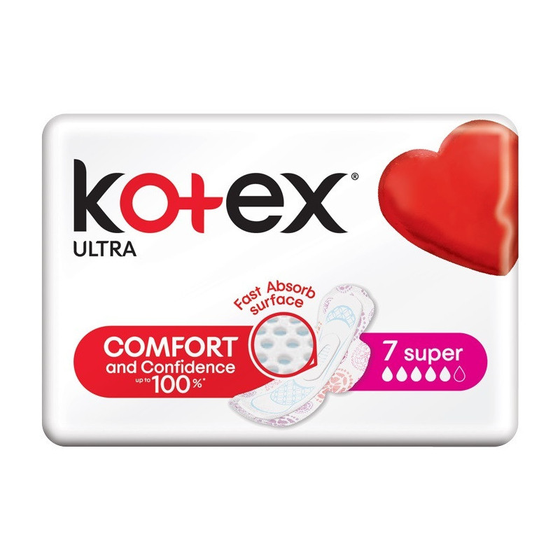 Higieniniai paketai ''KOTEX'' super 7 vnt