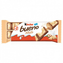 Vafl. batonėlis Kinder bueno white 39g
