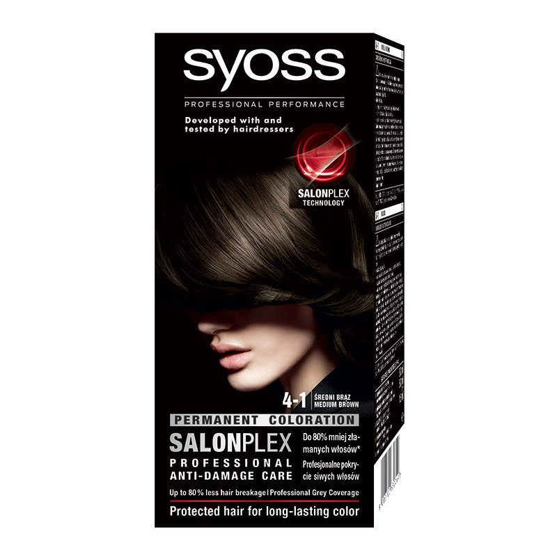 Plaukų dažomasis kremas Syoss  Nr 4-1 rudas