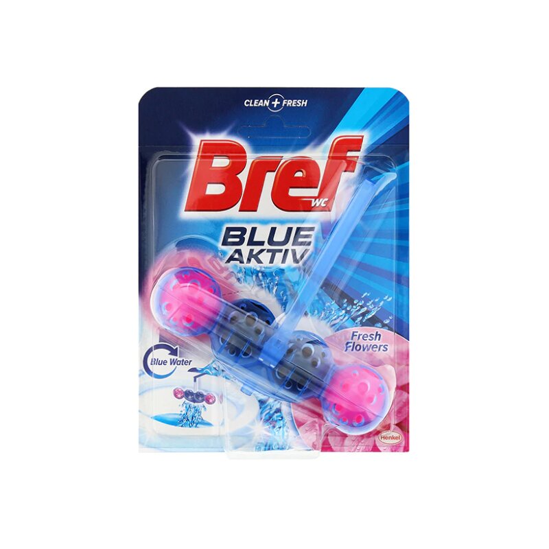 BREF WC valiklis-gaiviklis Blue-Aktiv Fresh Flowers 50g