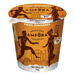Graikiška AMFORA jogurtas, natūralus 9% 370g