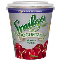 Jogurtas SMILGA vyšnių skonio 3.3% 380g