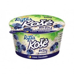 Ryžių košė RYTAS su šilauogėmis 6% rieb., 200g